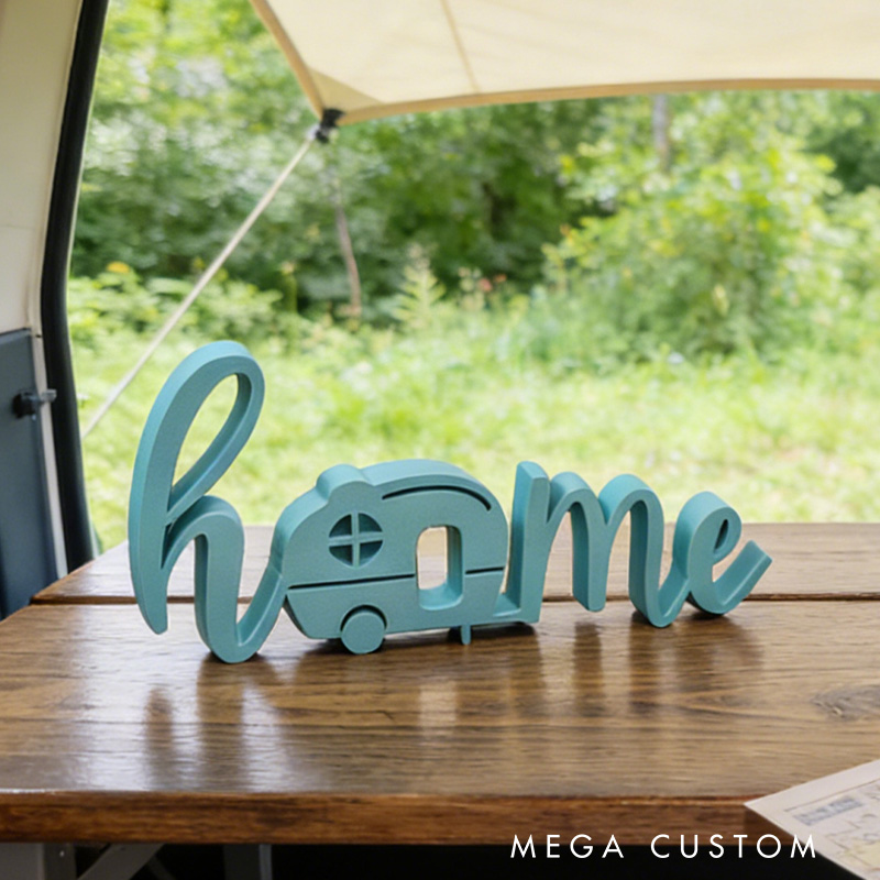 Personalized 3D Printed Home Sign Camping Decor Sign Gifts for Campers Rv Gift Ideas