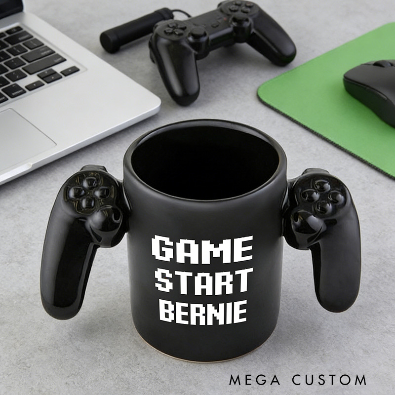 Personalized Gamer Controller Mug Custom Creative and Trendy Coffee Cups Gifts for Game Geek