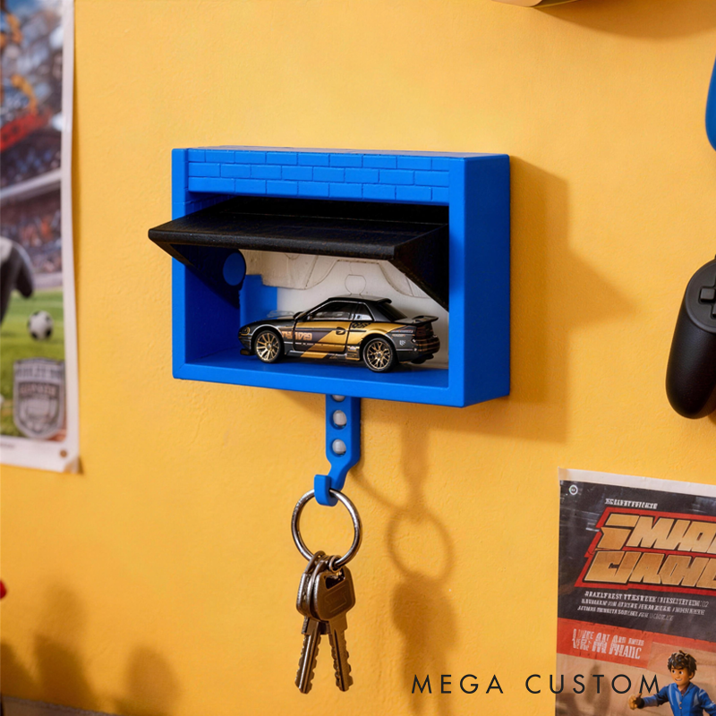 Automotive Wall Decor Key Organizer with Opening Door Birthday Gift for Kids Kids Room Decor