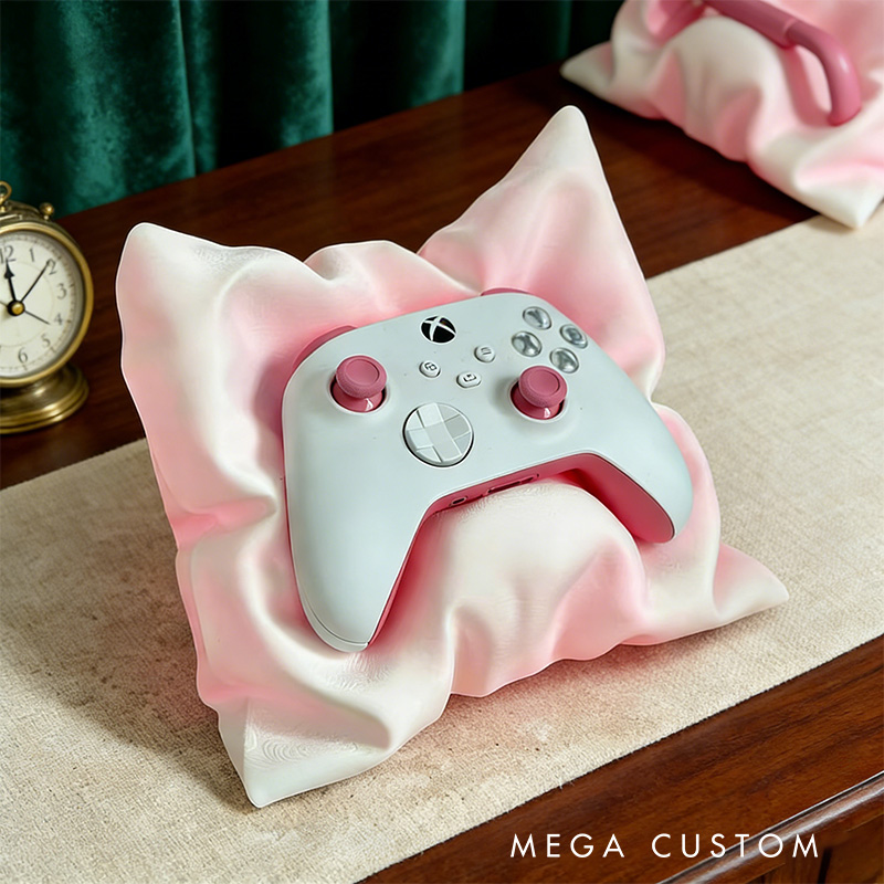 Personalized Pillow Controller Dock Video Game Controller Holder Joystick Stand Gamer Gift 3D Printed Gift for Game Lovers