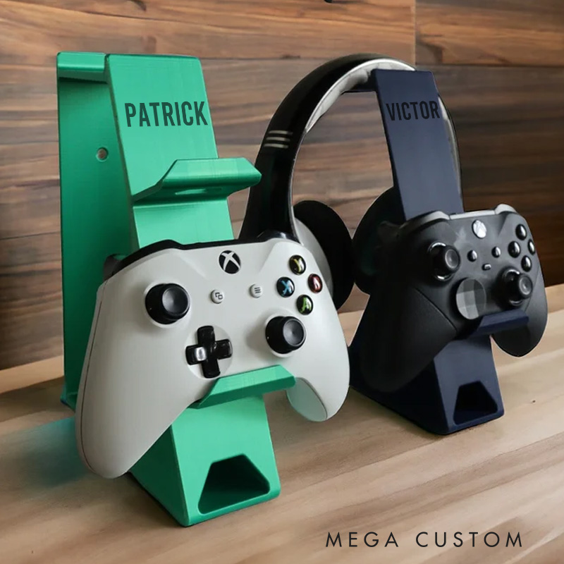Personalized Game Console Controller And Headphone Stand Universal Controller Stand 3D Printed Gift for Game Lovers