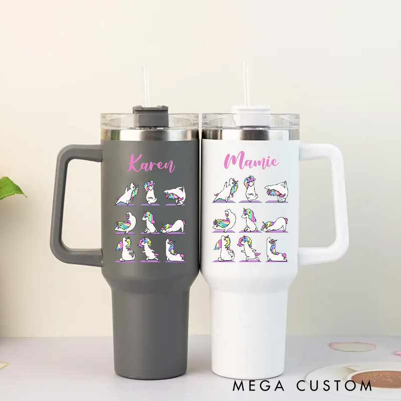 Personalized Humor Yoga Tumbler Custom Sports Yoga Tumbler Retreat Yoga Teacher Gift for Her Women
