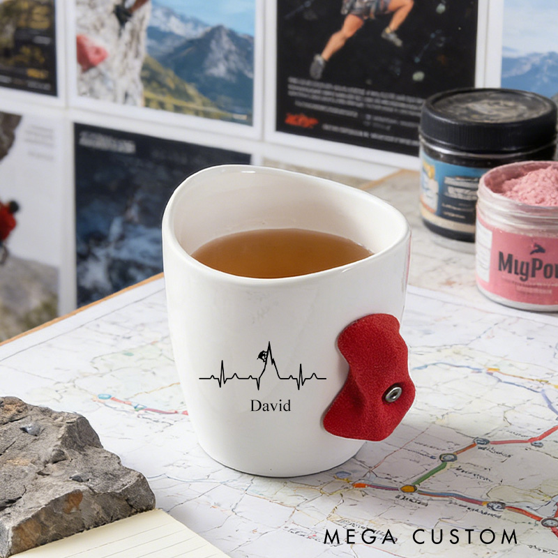 Personalized Rock Climbing-Themed Mug Outdoor Rock Climbing Enthusiasts Mug Climber Gift for Her Him