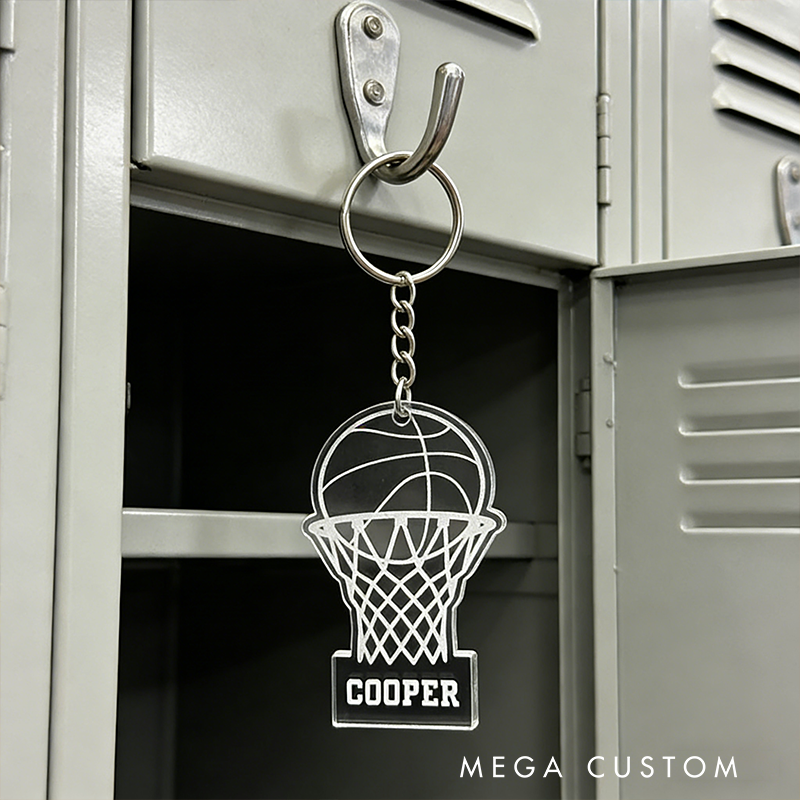 Personalized Basketball Keychain Showcases Your Love for the Game