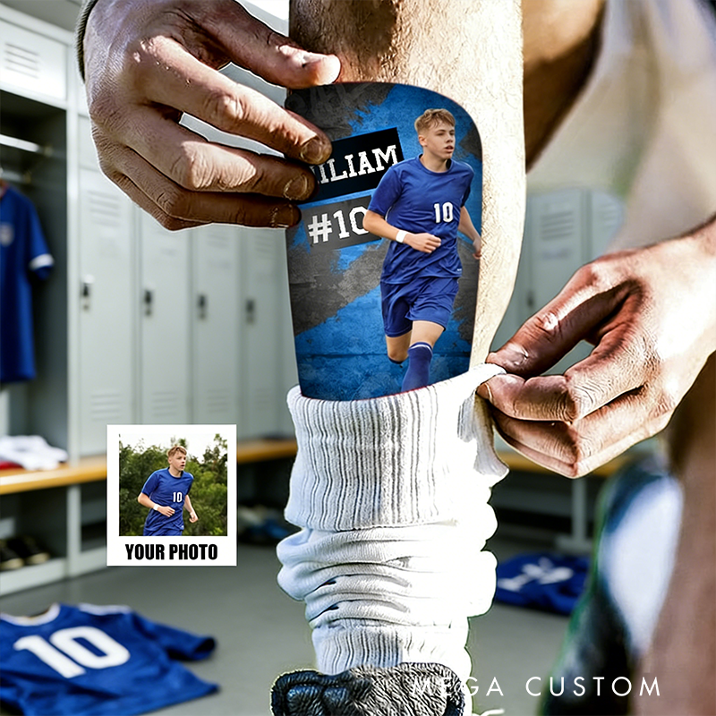 Personalized Soccer Shin Guards Showcase Your Photo and Name in Style