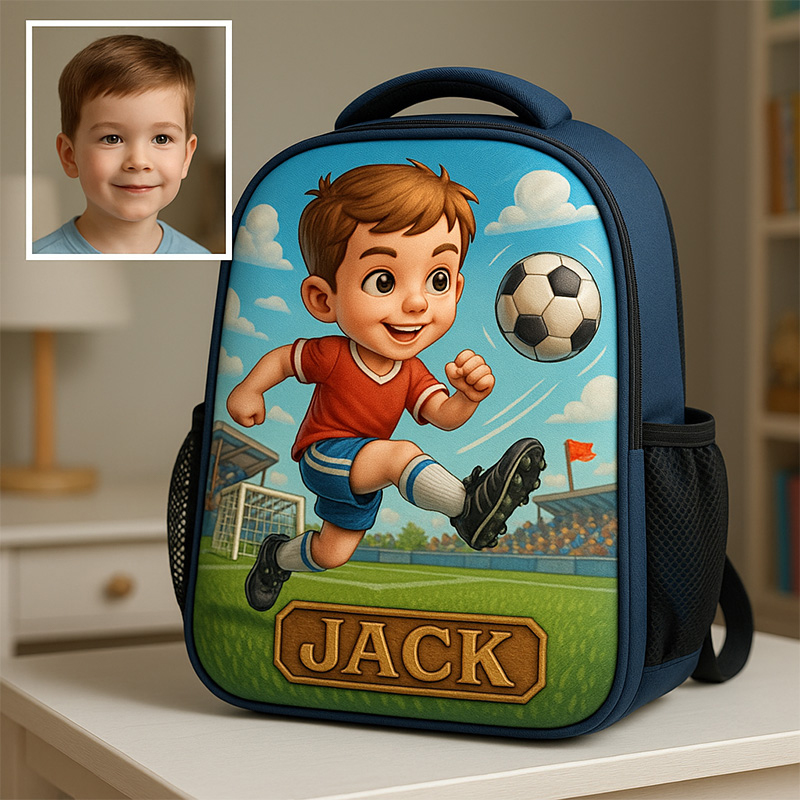Personalized Soccer Backpack with Custom Name for Boys and Girls Who Love Soccer  