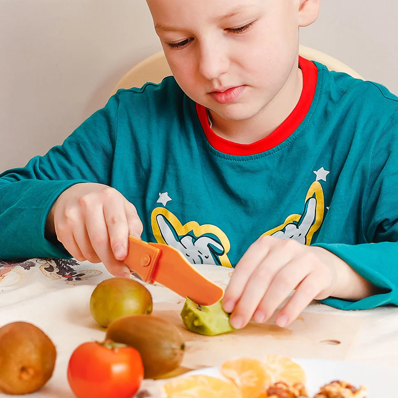 Personalized 3D Print Multicolor Folded Kid Play Knife with Name Enlightenment Fidget Toy Children's Day Birthday Gift for Boys Girls