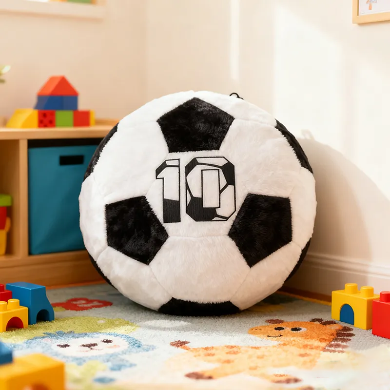 Personalized Soccer Ball Pillow with Custom Number for Sports Enthusiasts and Kids