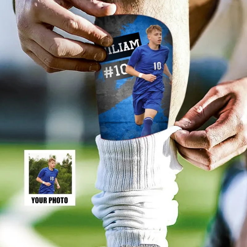 Personalized Soccer Shin Guards Showcase Your Photo and Name in Style
