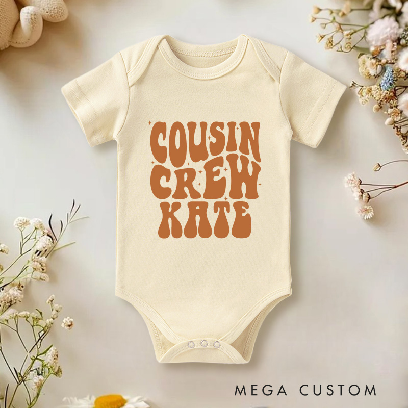 Personalized Cousin Crew Baby Onesie Cute Cousin Gift Funny Baby Gift