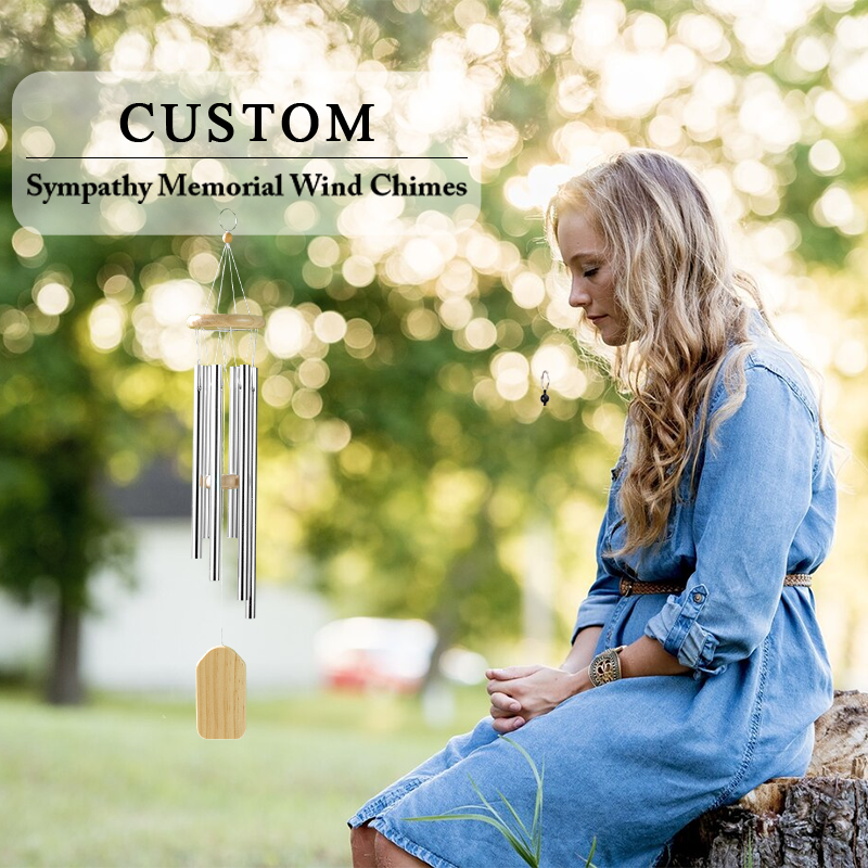 Personalized Wind Chimes Memorial Tribute In Loving Memory Of Chimes for Loss of Loved One Bereavement Gift Remembrance Sympathy Gifts
