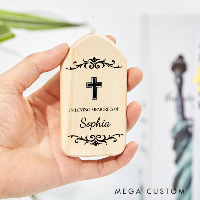 Personalized Memorial Wind Chime Religious Sympathy Gift Funeral And Bereavement Gift in Memory of Loss Mom Loved One Gifts