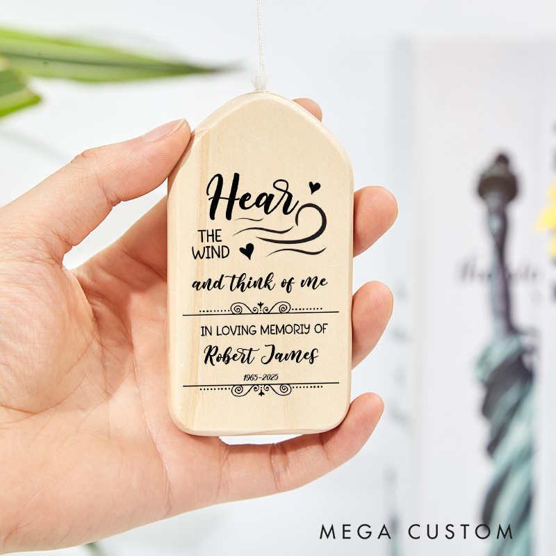 Personalized In Memory Wind Chime Sympathy Gifts for Loss of Mom Bereavement Gifts Memorial Tribute Wind Chime for The Loss of A Loved One