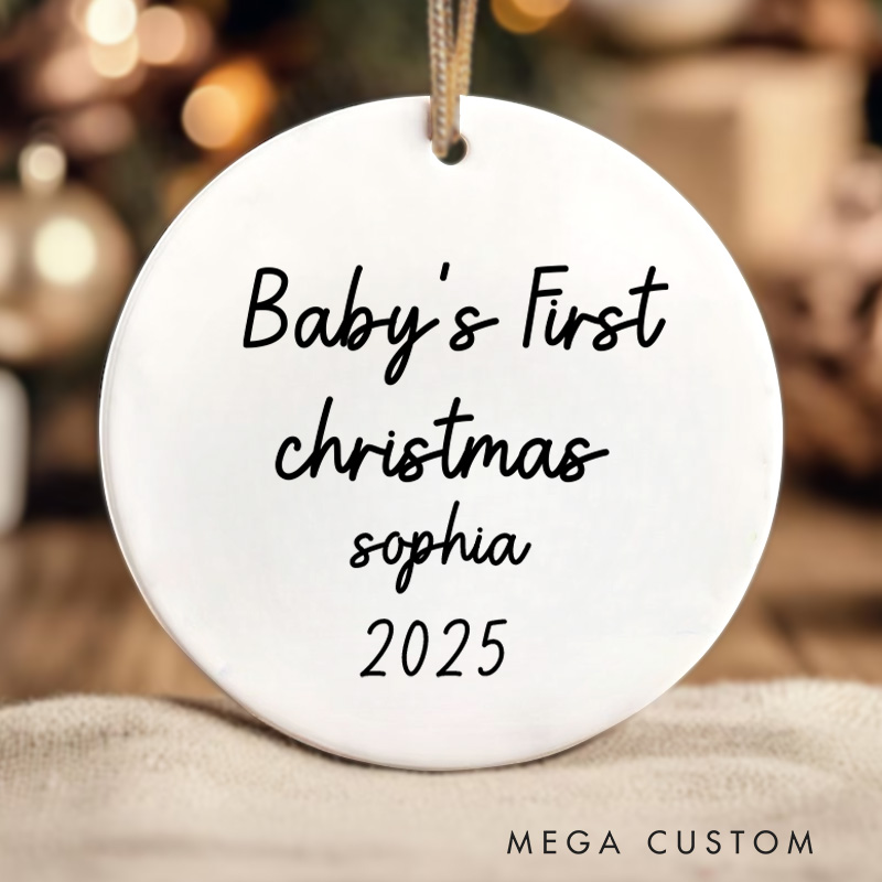 Personalized Baby First Christmas Ornament Christmas Ornament for Baby