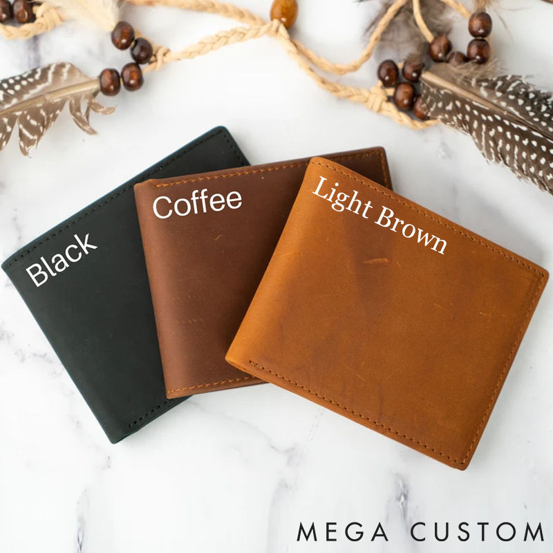 Personalized Fitness Leather Wallet with No Pain No Gain for Fitness Enthusiasts Bodybuilders and Gym Lovers