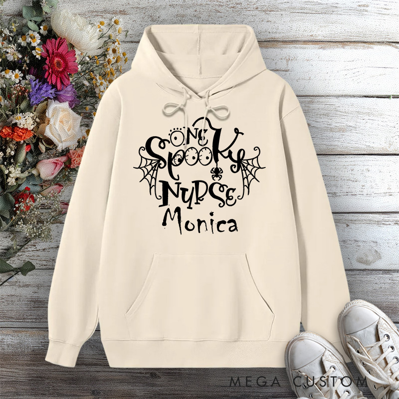 Personalized Hoodies for Nurse One Spooky Nurse Design Hoodies