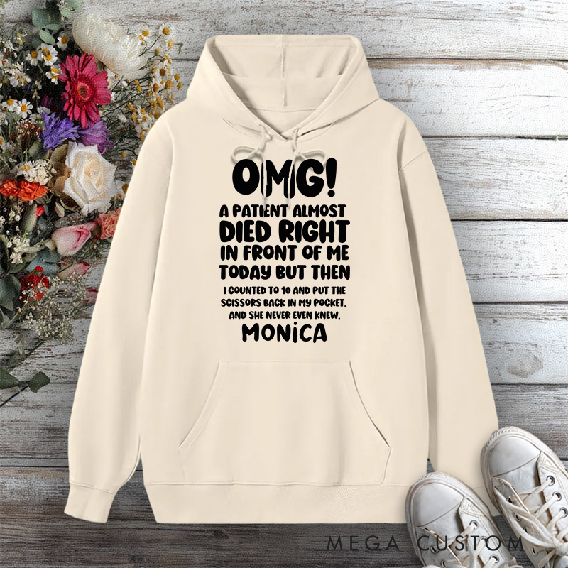 Personalized Hoodies for Nurse OMG Nurse Humor Design Hoodies International Nurse Day Gift