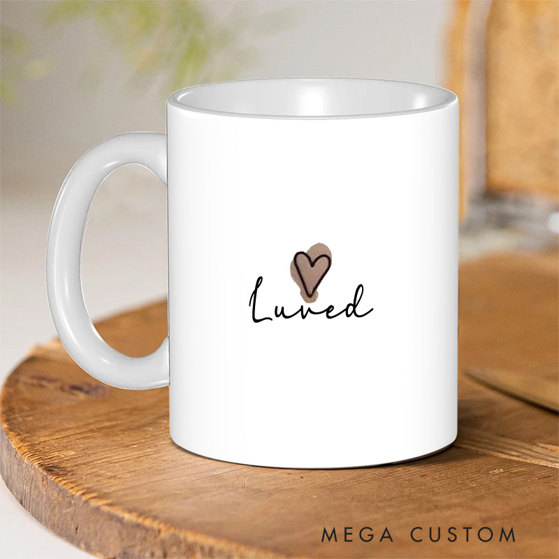 Personalized Daughter of the King Ceramic Mug with Custom Name Scripture Word Printed Mugs Christian Gifts Religious Gifts for Women and Girls