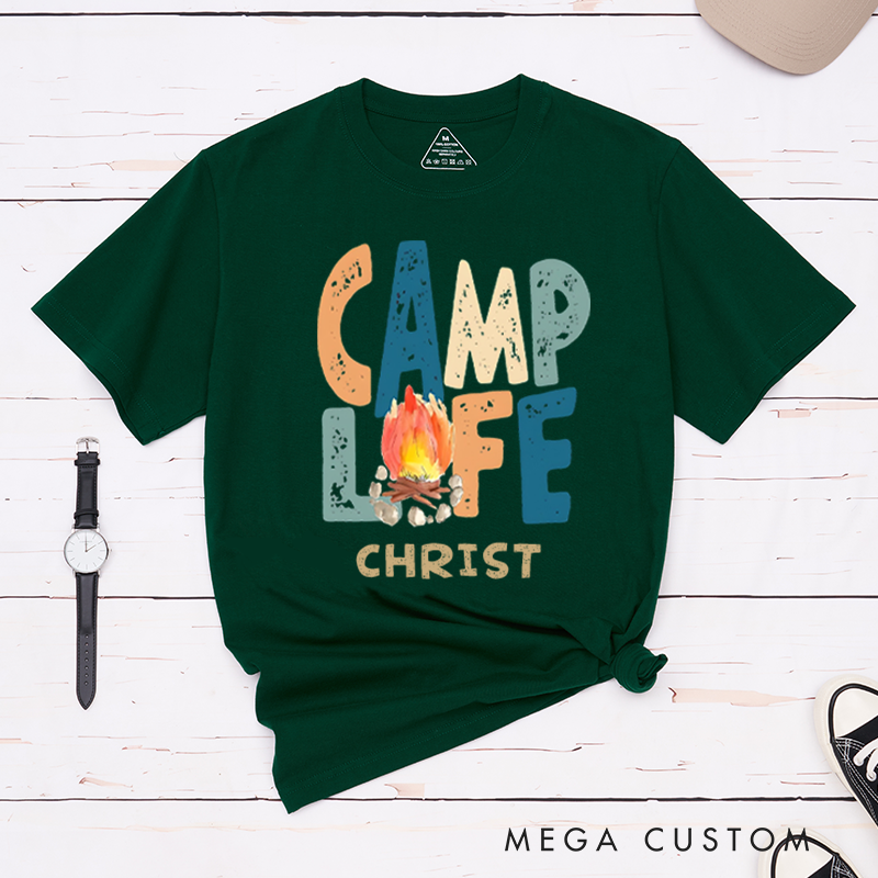 Personalized Camp Life Outdoors T-Shirt Camping Hiking Shirt Travel Adventurers Lovers Gift