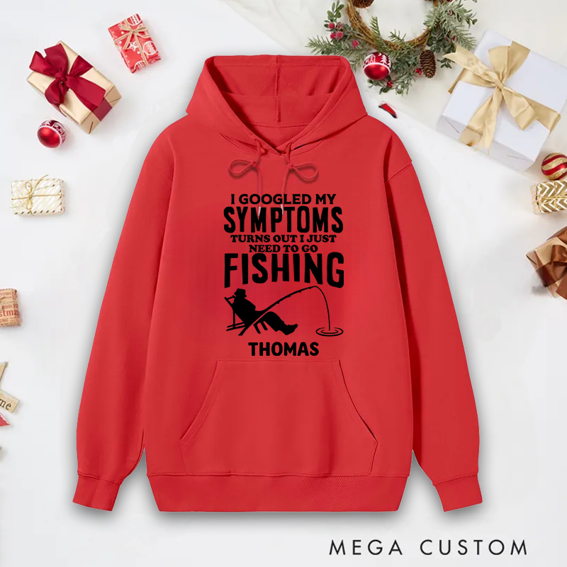 Personalized Fishing Hoodie Funny Fishing Sweatshirt Custom Name with Funny Design Ideal Gift for Fishing Lovers