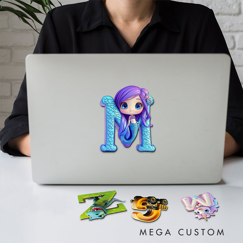 Personalized Construction Truck Dinosaur Alphabet Letter Custom Name Fun Kids Room Educational Colorful Decorative Refrigerator Magnets