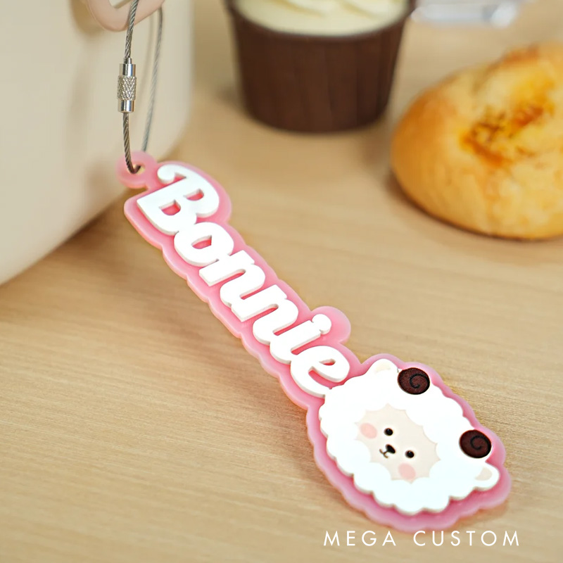 Personalized Cute Dinosaur Bus Multicolor Name Keychain Back to School Birthday Gift for Kids