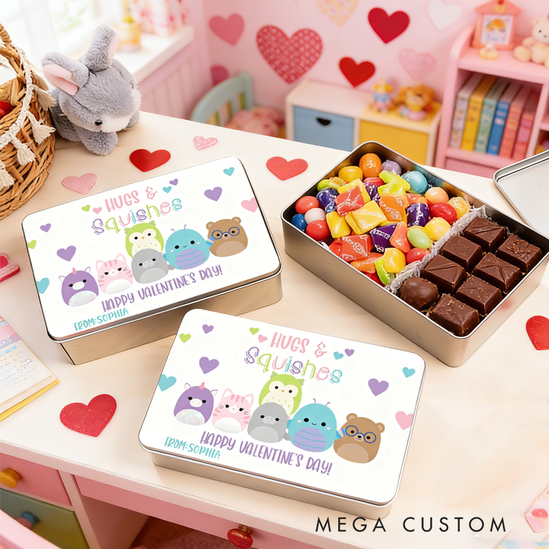 Personalized Squish Valentine Hope Your Valentine's Day Pops Candy Box Valentine's Day Gifts