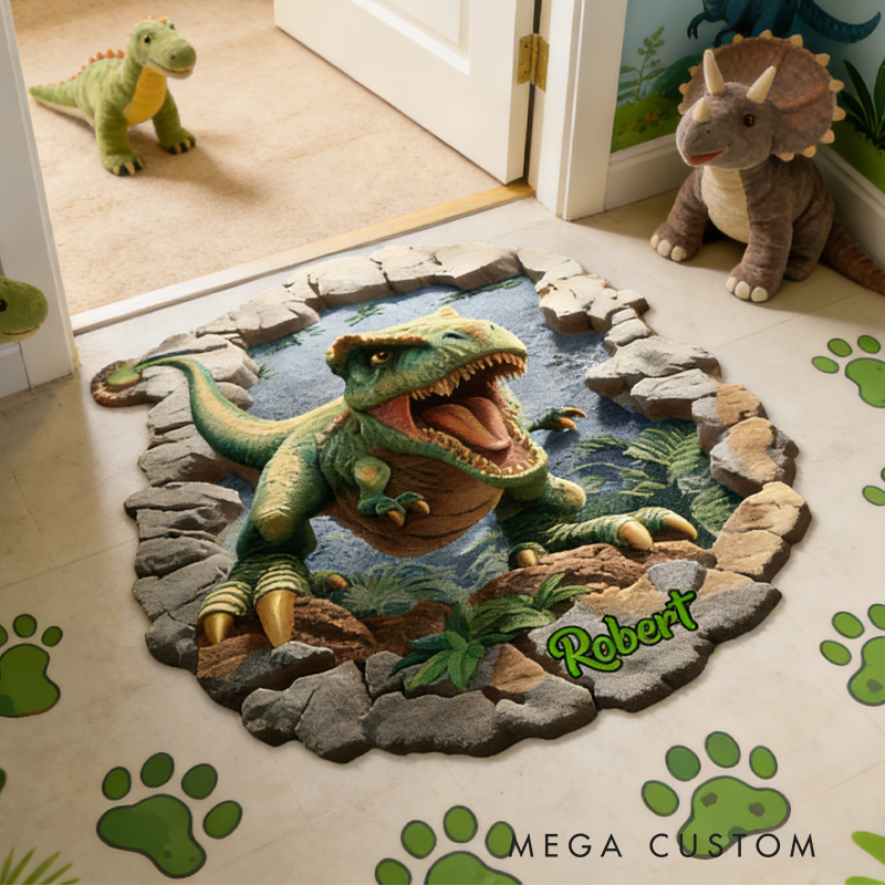 Personalized Cool Dinosaurs Customizable with Your Name Cute Gift for Children