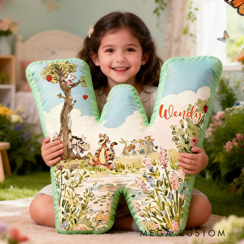 Personalized Cute Forest Bear Graphic 3D Print Pillow Birthday Gifts Funny Gifts Bear Lovers Gifts