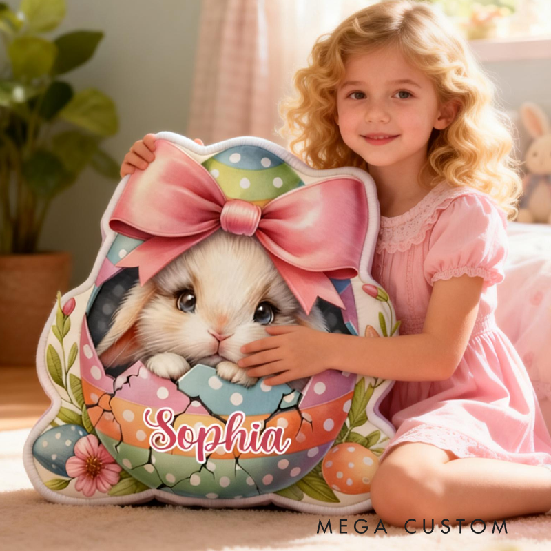 Personalized Cute Easter Egg Graphic 3D Print Pillow Birthday Gifts Funny Gifts Easter Gifts 