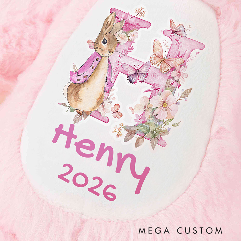 Personalized Baby Gift Theme Custom Name Soft Plush Bunny in Multiple Colors Cute Bunny Doll Toy
