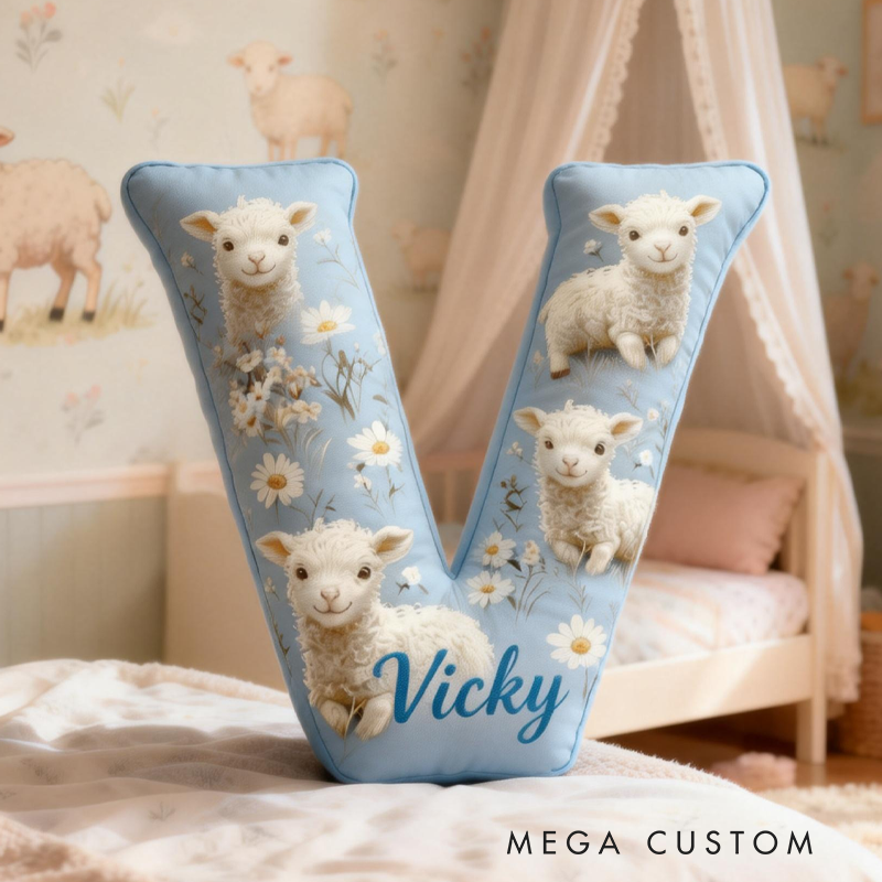 Personalized Retro Little Sheep Graphic 3D Print Pillow Birthday Gifts Funny Gifts 