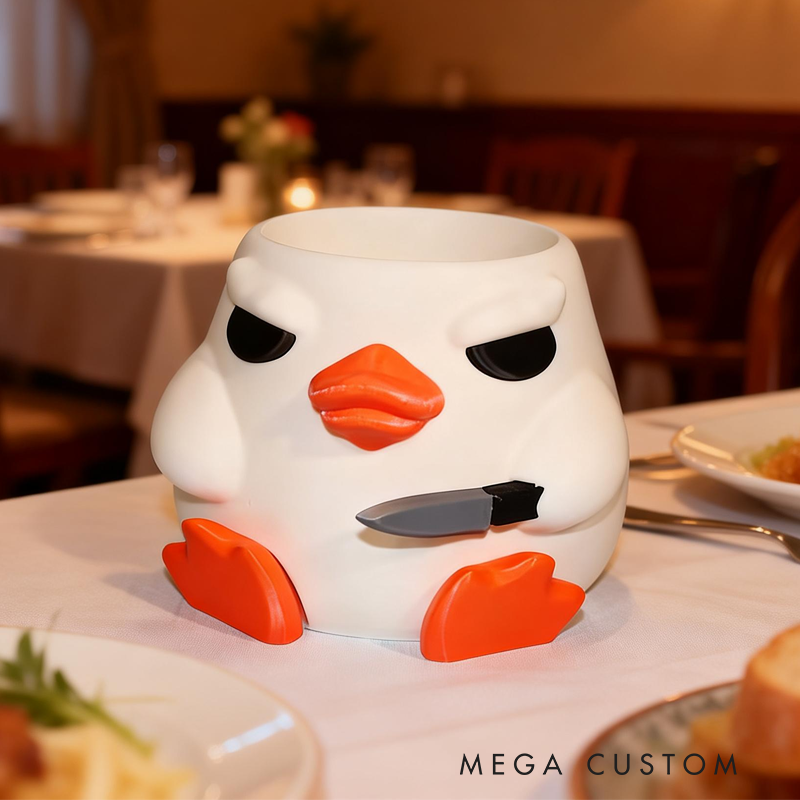 Angry Goose Ice Cream Pint Holder 3D Printed Cozy Birthday Gifts for Kids