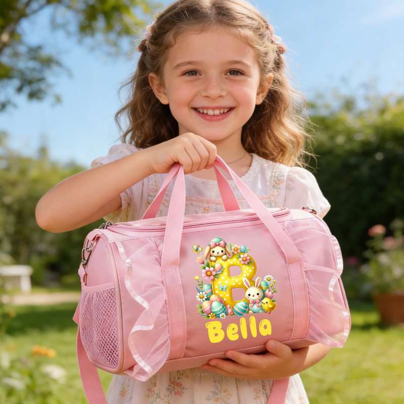 Personalized Theme Name Cute Fantasy Character Art Kids Travel Overnight Tote Weekend Gift Duffle Bag