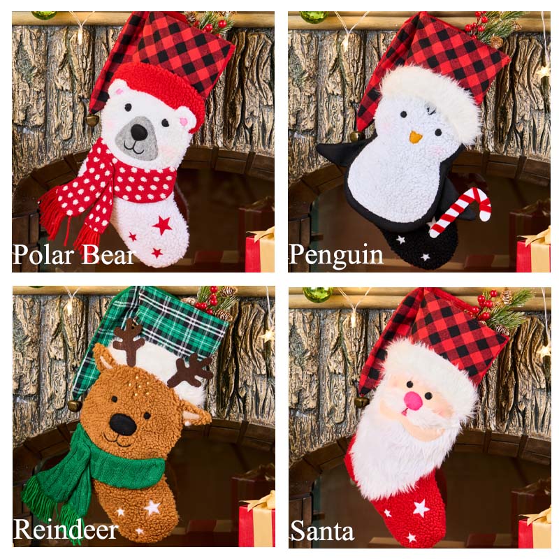 Personalized Family Stockings Holiday Stocking 3D Christmas Stocking Gift for Family