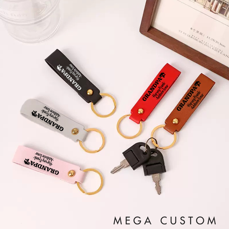 Personalized Grandpa Gift Idea Grandpa Fishing Keychain Fathers Day Gift For Grandpa Keychain Gift Idea For Papa Perfect Gift for Fishing Lover