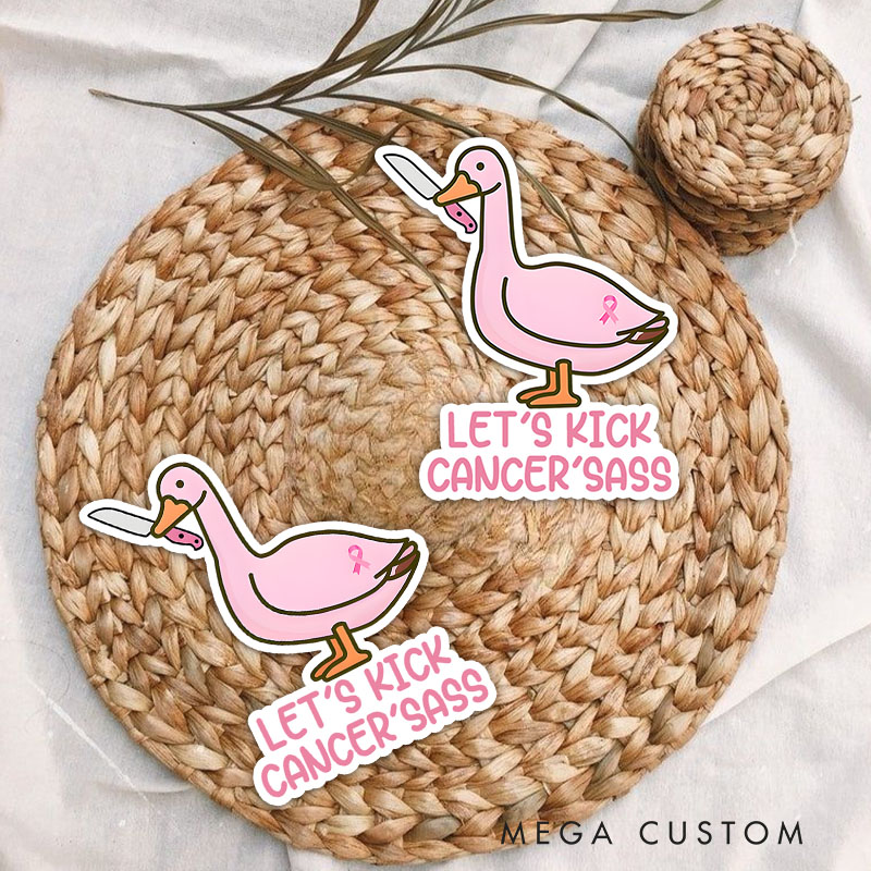 Personalized Breast Cancer Sticker Funny Silly Goose Warrior Gift Get Well Idea Gift