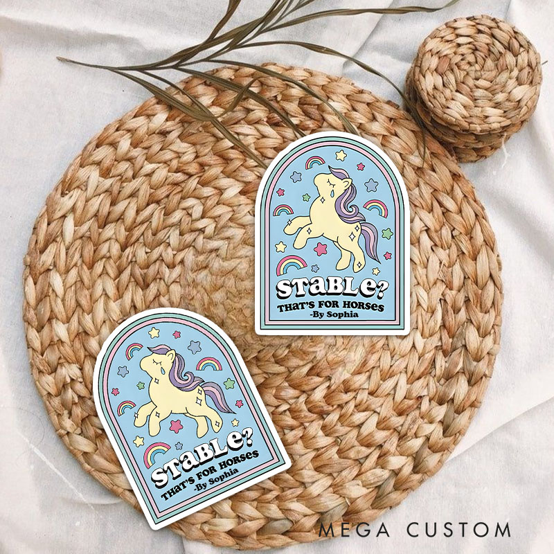 Personalized Funny Mental Health Sticker Celebrating Humor Joy and Imagination in Everyday Life Mental Health Gift