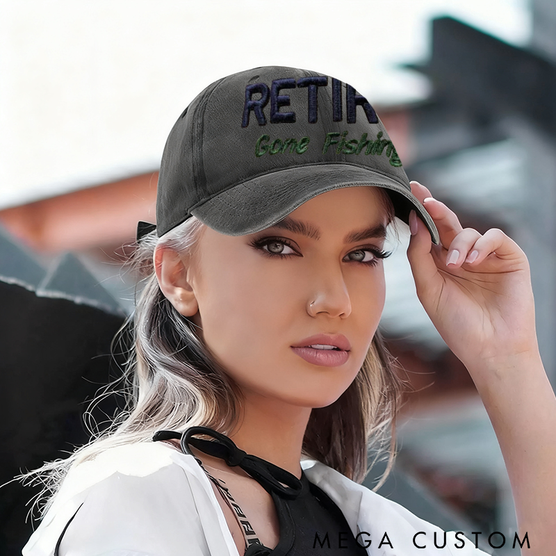 Personalized Embroidered Fishing Hat Durable Cap for Fishing Lover Perfect for Outdoor Adventure and Fishing Gift