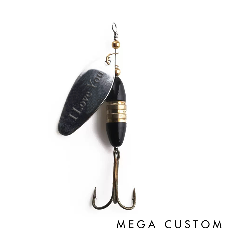 Personalized Fishing Lure Custom Engraved Messages Perfect for Fishing Lover Romantic Gifts or Special Occasions