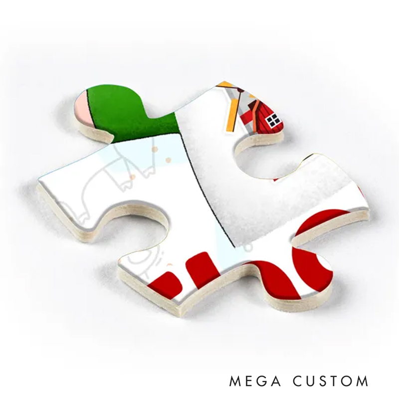 Personalized Farm Animal Puzzle with Custom Name and Cute Animal Illustrations Perfect for Engaging Educational Playtime Kid Puzzle