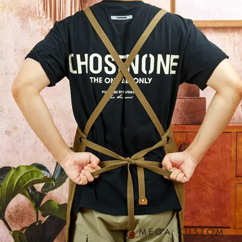 Personalized Firefighter Canvas Apron with Custom Embroidered Engine Number Design Gift for Firefighters