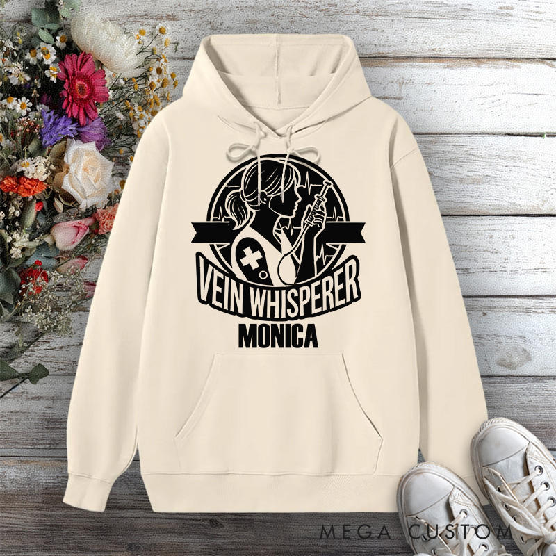 Personalized Hoodies for Nurse Vein Whisperer Nurse Edition Design Hoodies International Nurse Day Gift