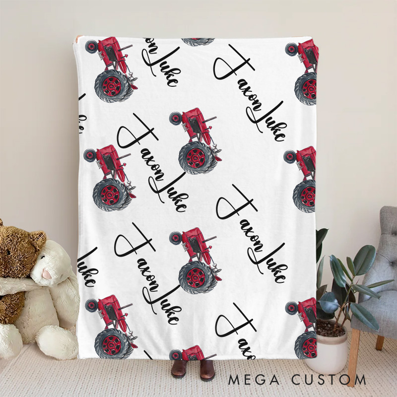 Personalized Floral Script Name Baby Blanket Highlighting Elegant Fonts And Beautiful Floral Patterns Baby Blanket  