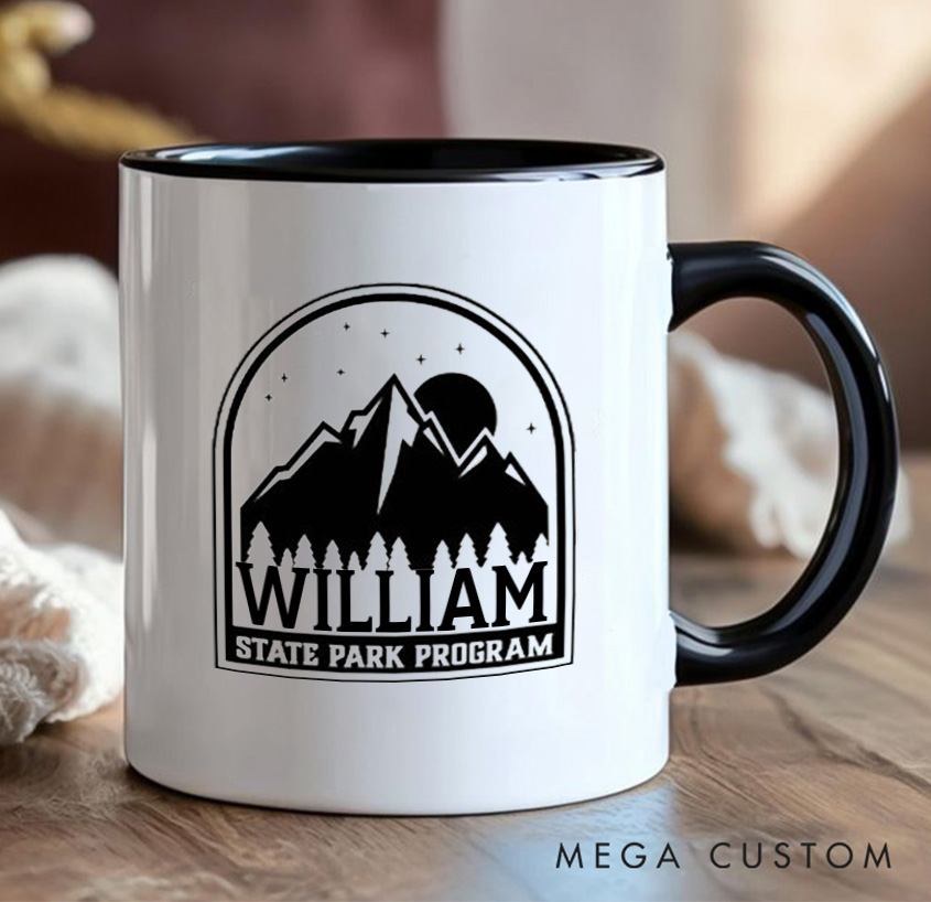 Personalized State Park Program Mug Mountain Adventurers Camping Hiking Mug Gift for Outdoors Nature Lovers