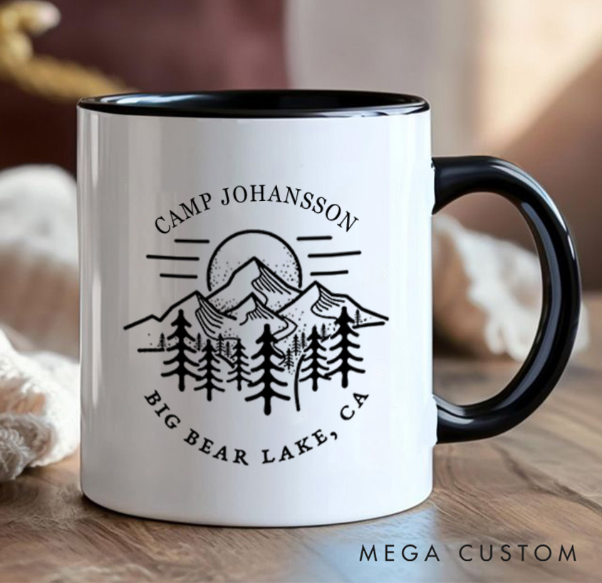 Personalized Hiking Camping Mug Mountain Adventure Mug Gift for Outdoors Nature Lovers