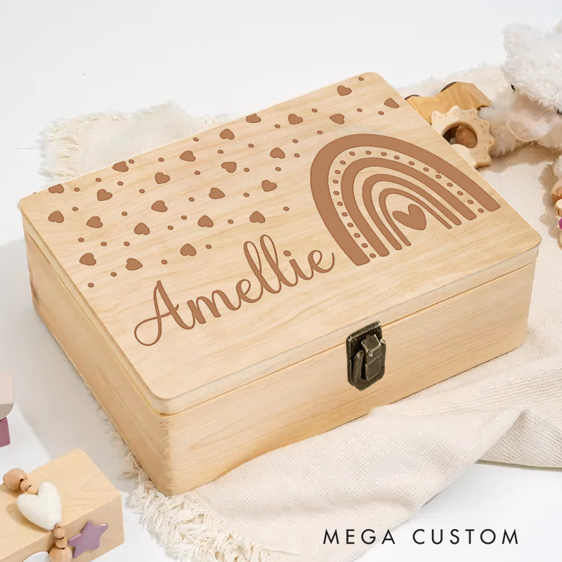 Personalised Baby Memory Box as a Gift for Birth or Baptism Funny Baby Gift