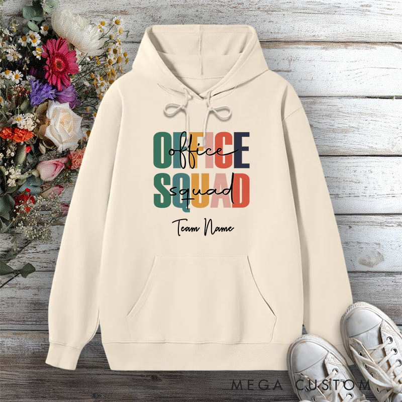 Personalized Hoodies for Office Squad Team Name Edition Gift for Office Worker
