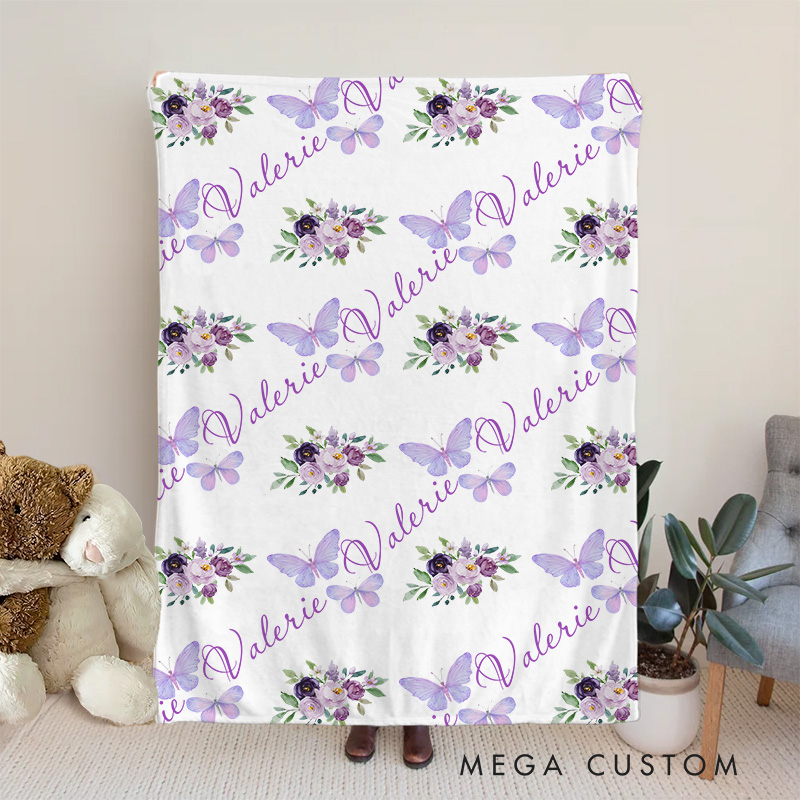 Personalized Hedgehog Pattern Baby Blanket Showcasing Adorable Hedgehog Illustrations Baby Blanket