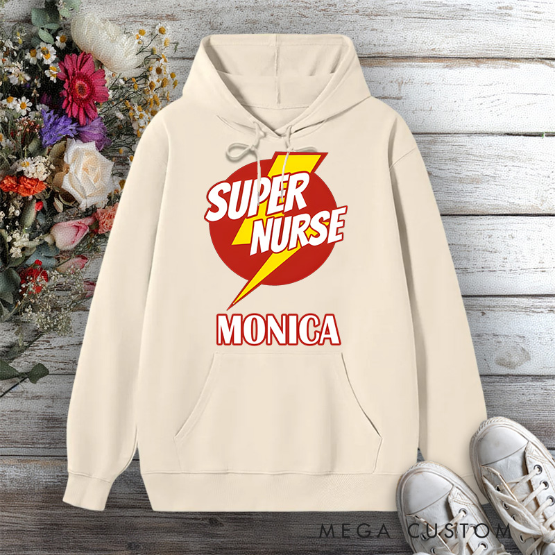 Personalized Hoodies for Nurse Super Nurse Design Hoodies International Nurse Day Gift